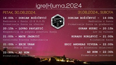 Astronomija na Igrama Huma 2024.